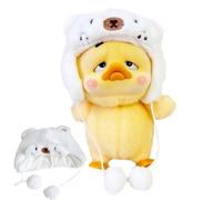 Duck Plush Hat, Cartoon Plush Doll Head Cover, Soft Dress-Up Head Clothes, Cómodo Headgear For Toy Accessories, Ensures Comfortable Wear While The Bright Colors Enhance Your Doll's Cuteness