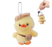 Duck Plush Toy - Cute Bag Charm Keychain Doll | Colgante de animales de | Suave colgante de animales, accesorio de clip en el bolso, decoración estética, para llaves de mochila y regalo