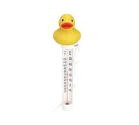 Duck Pool Thermometer - Floating Accurate Monitor Meter With Rope, Pond Temperature Gauge For Outdoor Indoor Spas, Hot Tub Water Temp Sensor, Cute Floating Duck Shape | For Fish Ponds Aquariums
