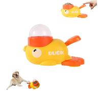 Duck Shaped Cat Feeders Toy, Duck Dog Treat & Food Dispenser, 2-in-1 Interactive Pet Feeder,Little Yellow Duck Feeder, for Healthy Eating & IQ Training (1 Pcs)