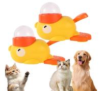 Duck Shaped Cat Feeders Toy, Duck Treat Dispenser, Dog Treat Dispenser, 2-in-1 Interactive Dog Puzzle Toy & Slow Feeder (2-PCS)