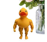 Duck Statue for Desk - Duck Statues for Office | Buff Ducks Figurine | Animal Muscle Ducks Sculpture | Decorative 3d Printing Animal Sculpture fôr Table Home Bookshelves Living Room Bedroom Lockers