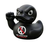 Duck Statue - Resina 15 cm 5.91in, Fun Rising Fist Duck Figurine Creative