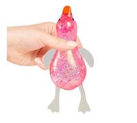 Duck Stress Toy - Fidget Squeeze Ball | Soft Elastic Toy Portable Anti Stress Sensory Gadget Cute Cartoon Design for Teens, Adults, Travel, Office or School, 17x5.6x4.2cm