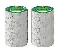 Duck Tape Patrón de colores mármol 48 mm x 9,1 m, paquete de 6
