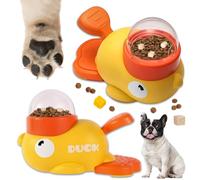 Duck Treat Dispenser, 2 in 1 Dog Food Dispenser Toy & Slow Feeder, Dog Puzzle Feeder, for IQ Training & Mental Enrichment, Durable and Safe for Small & Medium Dogs (2PCS)