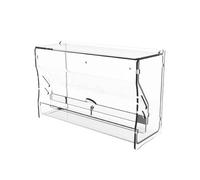 Duck Water Feeder - 8.66 Inch Automatic Quail Bird Water Dispenser | Acrylic Wooden Cage Feeder Box - No Waste Pet Feeders For Budgerigar Parakeet Quail Cockatoo Birds, Durable Cage Mounted Feeding An