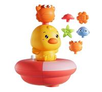 Duck Water Spray, Electric Duck Toy, Compact Non Toxic Easy Setup Interactive Play Lightweight Portable Motor Skill, Bath Toys Kids for Home Bathroom Girls Boys, 4.33x4.33x4.72Inches