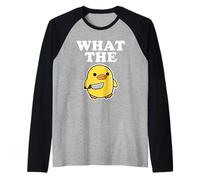 Duck with Knife What The Duck Camiseta Manga Raglan
