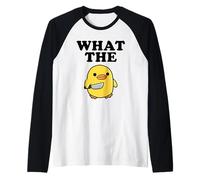 Duck with Knife What The Duck Camiseta Manga Raglan