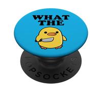 Duck with Knife What The Duck PopSockets PopGrip Adhesivo