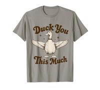 Duck You This Much Funny Duck Pun Retro Meme Camiseta