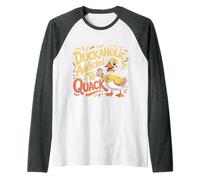 Duckaholic Addicted To Quack Waterfowl Puns ||- Camiseta Manga Raglan