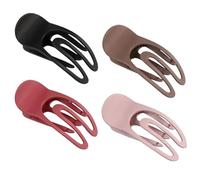 Duckbill Hair Clips, Decorative Hairpins, Stylish Hair Accessories, Non Slip Design, Portable Travel Use, Women Girls Party Styling, Lightweight Grip, 3.35x1.38 Inches, 4 Pieces