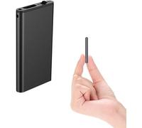 DuckDik Q1 32GB Mini Grabadora Activada por Voz, Una de Las Grabadoras más Pequeñas, Grabación 15 días en Standby, Reducción de Ruido HD, Compatible con Android, iPhone, Windows y Mac