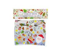 DUCKIEZ 1 paquete de 12 cajas de regalo de Navidad. La caja de dulces es perfecta para llenar con juguetes y dulces para cualquier fiesta o evento