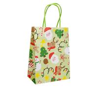 DUCKIEZ Bolsas de regalo de papel ecológicas. Bolsas de fiesta con asas. Recuerdo de fiesta de cumpleaños (Navidad, 1 bolsa)