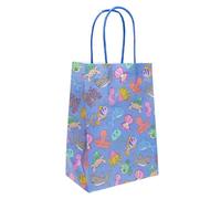 DUCKIEZ Bolsas de regalo de papel reciclables. Bolsas de fiesta con asas. Recuerdo de fiesta de cumpleaños (océano, 1 bolsa)