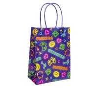 DUCKIEZ Bolsas de regalo de papel reciclables con asas para fiesta de cumpleaños (Gamer, 1 bolsa)