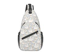 Ducks Daisy Sling Bag, Chest Bag Daypack, Crossbody Sling Mochila para Viajes, Deportes, Correr, Senderismo