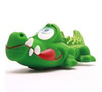 Duckshop I Animales de baño de cocodrilo, pato chirrido L 8 cm I Patito chirrido I Regalo para los fans de los animales I Presente coleccionistas