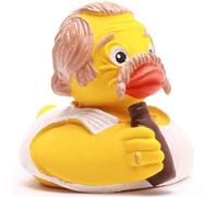 Duckshop I Badepatito Edmund Mundl Sackbauer I Quietscheente L 8 cm I Quietscheentchen I Geschenk für Serien-Fans I Präsent Coleccionistas