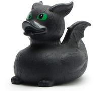 Duckshop I Patito de baño dragón I Patito chirriante I Pato chirrido L: 9 cm I Regalo para fans de la fantasía I Presente coleccionista