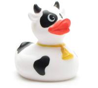 Duckshop I Patito de baño negro y blanco I Patito chirriante - L: 8 cm