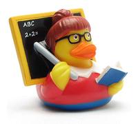 Duckshop I Patito de baño para profesora, pato chirriante, 10 cm, patito chirriante, regalo para profesores, educadores