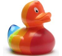 Duckshop I Pride - Patito de goma (9 cm), diseño de arcoíris