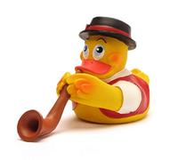 DUCKSHOP| Patito de baño Alphorn - Suiza |Patito de goma| Patito de hule | L: 14 cm