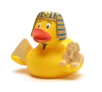 Duckshop Pato de baño City Duck Egipto I Pato chirrido - L: 7,5 cm I Incluye llavero de patito en el set I Regalo para los amantes de Egipto I Regalo para los amantes de los viajes I recuerdo