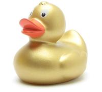 Duckshop Pato de baño - Dorado I Patito chirriante I L: 6 cm