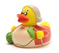 Duckshop Pato de baño para abuela, 8 cm de largo, incluye llavero de patito chirriante, regalo para abuela, regalo para abuela, regalo para abuela, regalo para abuelas