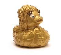DUCKSHOP | Pato de goma Sissi - oro | pato de baño | L: 7,5 cm