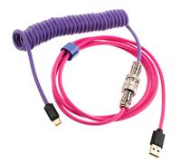 Ducky Cable Espiral Rosa/Morado