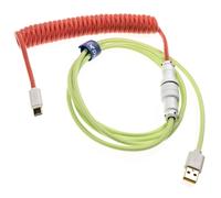 Ducky Cable Espiral Verde/Rojo