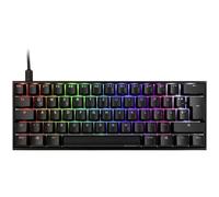 Ducky Compatible Mecha Mini Gaming Tastatur, MX-Speed-Silver, RGB-LED - Schwarz