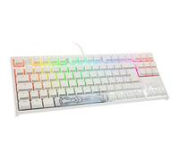 Ducky Compatible One 2 TKL PBT Gaming Tastatur, MX-Silent-Red, RGB LED - weiß