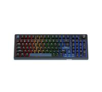 Ducky OK-M - Teclado mecánico inalámbrico para juegos al 98 %: diseño de montaje en junta, interruptores intercambiables en caliente, amortiguación acústica de cinco capas, RGB, USB-C, 2.4 GHz