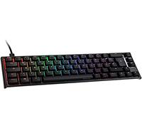 Ducky One 2 SF Gaming Teclado Alemán, Teclado Mecánico RGB con Cherry MX Blue Switches, 65% Teclado PC, Teclado con Cable Iluminado, Double Shot PBT Keycaps (Negro)