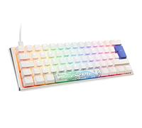 Ducky One 3 Classic Pure White Mini Gaming Tastatur, RGB LED - MX-Clear
