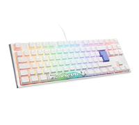 Ducky One 3 Classic Pure White TKL Gaming Tastatur, RGB LED - MX-Clear