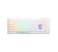 Teclado Ducky ONE 3 Classic TKL Pure White, Hot-swappable, MX-Silver, RGB, PBT - Mecánico (ES)