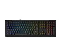 Ducky One X - Teclado inalámbrico para videojuegos, color negro, tamaño completo, conmutadores inductivos, conectividad trimodo (USB-C, 2,4 GHz, Bluetooth), disparador rápido, disparo ajustable, RGB,
