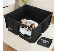 Duckygoo Caja de parto para perros - 50 pulgadas de largo x 50 pulgadas de ancho x 25 pulgadas de alto corral de juego para cachorros, caja de parto para mascotas, tela Oxford 600D con almohadilla