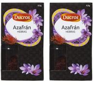 DUCROS - Especias Cocina - Azafrán en Hebras - Para Sazonar Paella, Salsas, Pollo y Pescado - 0,3g (Paquete de 2)
