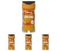 DUCROS - Especias Cocina - Cúrcuma Molida - Para Mezclas de Especias, Carnes, Bebidas y Golden Latte - 37g (Paquete de 4)