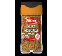 DUCROS - Especias Cocina - Nuez Moscada Molida - Para Salsa Bechamel, Gratinados, Verduras, Lasañas - 32g