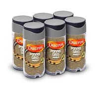 DUCROS - Especias de cocina - Pimienta gris molida # 7 Classic - Intensidad media - Para condimentar - 36 g - Paquete de 6